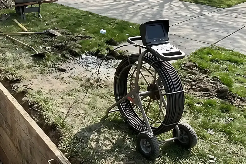 Step 1: Record an HD fiber-optic sewer camera inspection with electronic depth and surface locate marks.