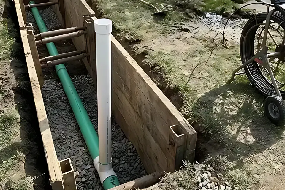 Step 3: Check two-way cleanout riser and whether the lower lateral under the city street is included.
