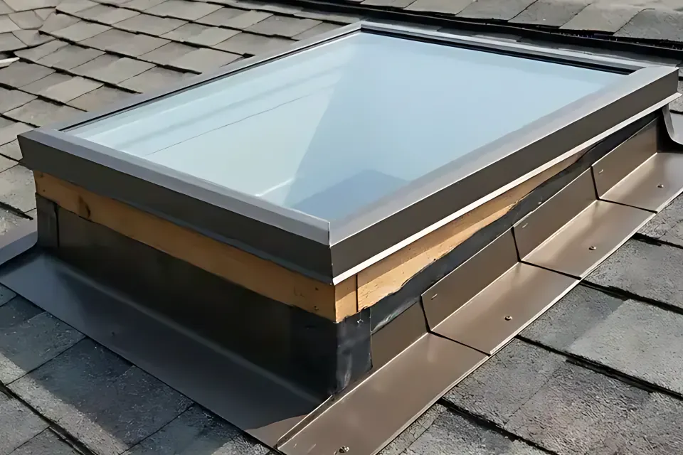 Step 1: Inspect laminated Low-E glass unit and distinguish curb-mounted vs deck-mounted frames.